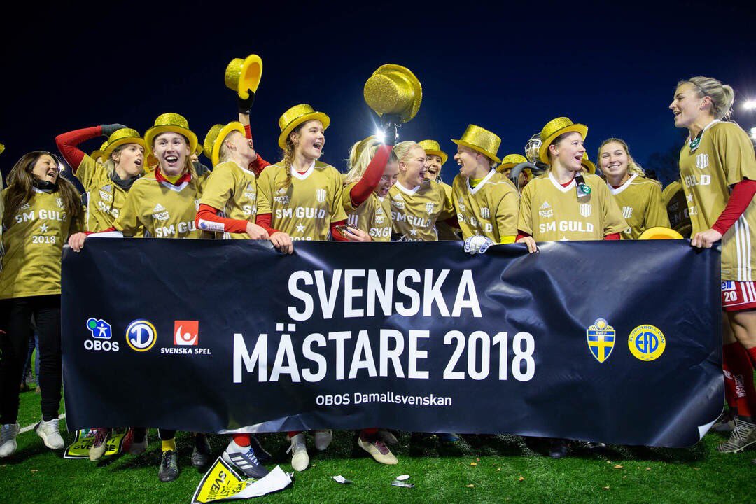 Damallsvenskan: Pitea, an unprecedented title for the champions of Sweden 2018